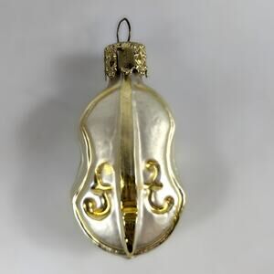 Christborn Hand‑Blown Glass Violin Christmas Ornament Germany 2.25″